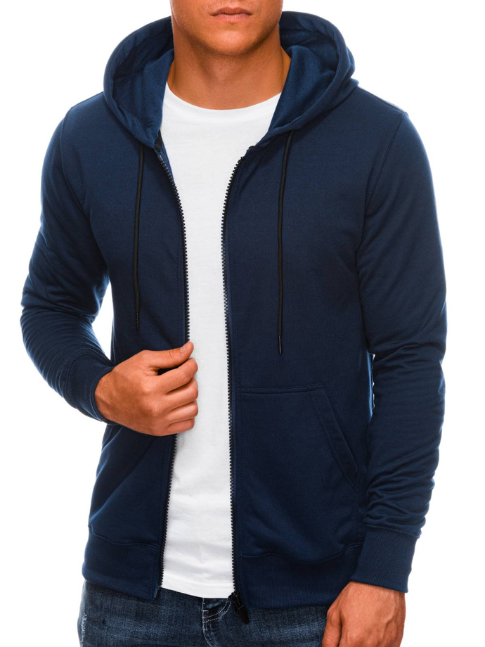 Bluza męska z kapturem B1211 - granatowa