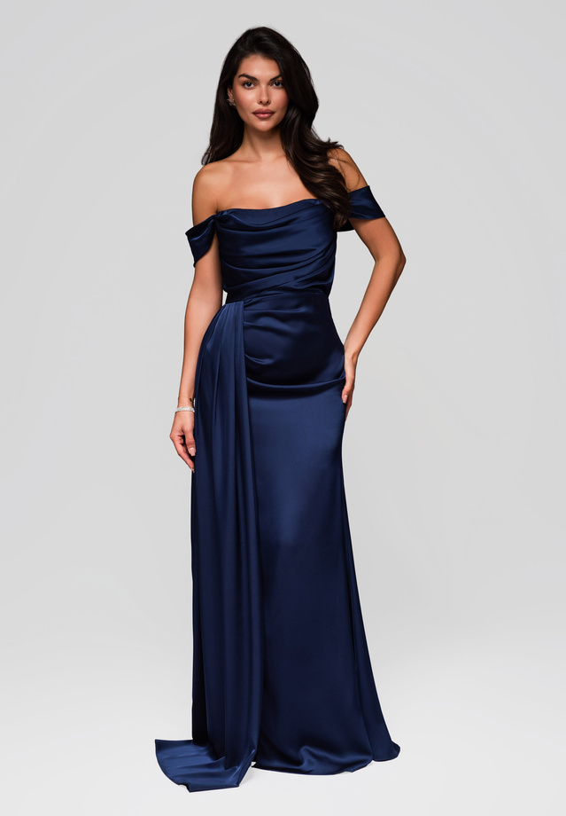 Evening dress LA-OM-DLR188 - navy