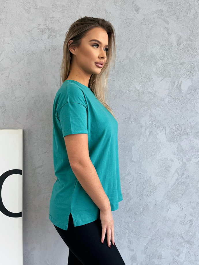 Oversize t-shirt SLR094 - turquoise