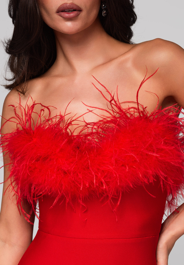 Evening dress LA-OM-DLR239 red