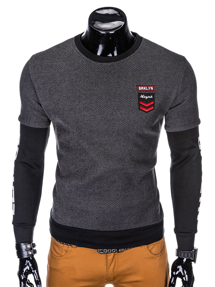 Men's sweatshirt B839 - dark grey