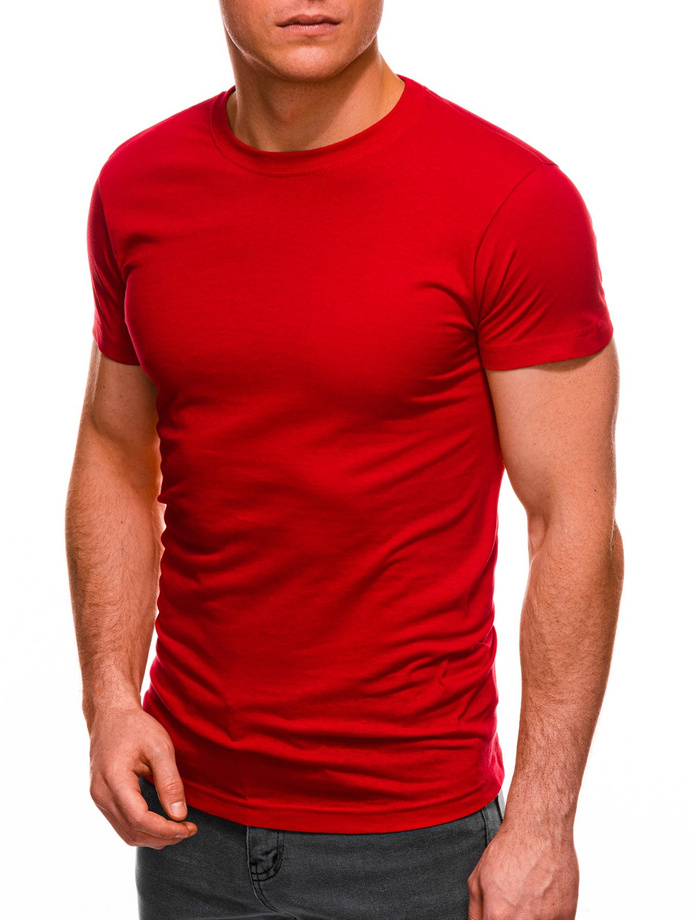 Men's plain t-shirt S970 - red