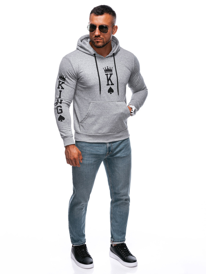 Men's zip-up sweatshirt B1679 - grey