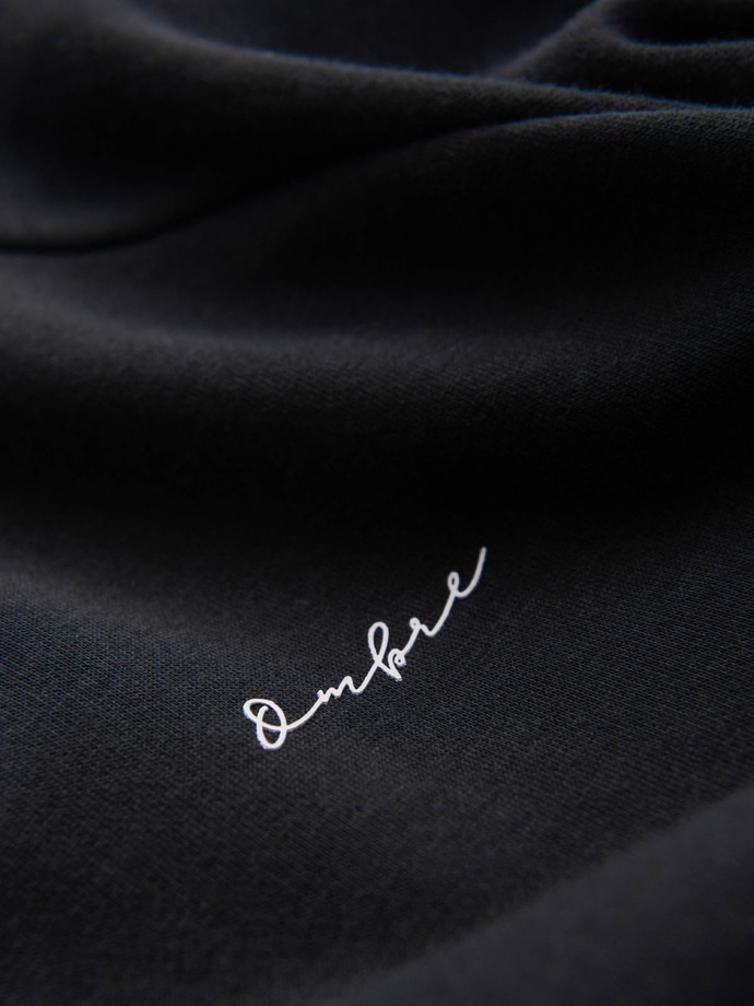 Trójkolorowa bluza męska dresowa z raglanowymi rękawami – czarna V3 OM-SSNZ-22FW-003