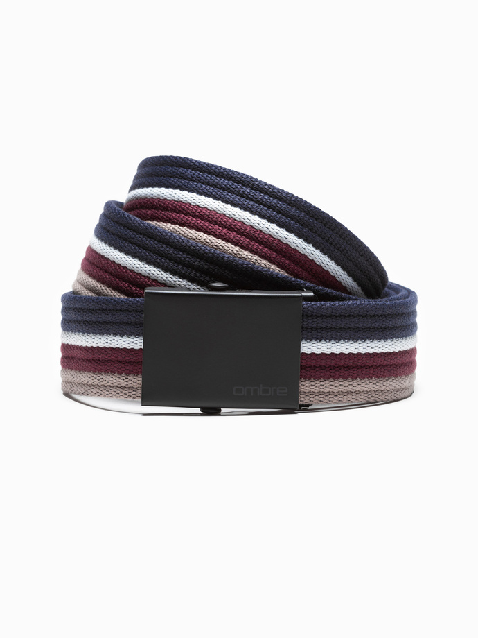 Pasek męski parciany - granatowy V1 A649