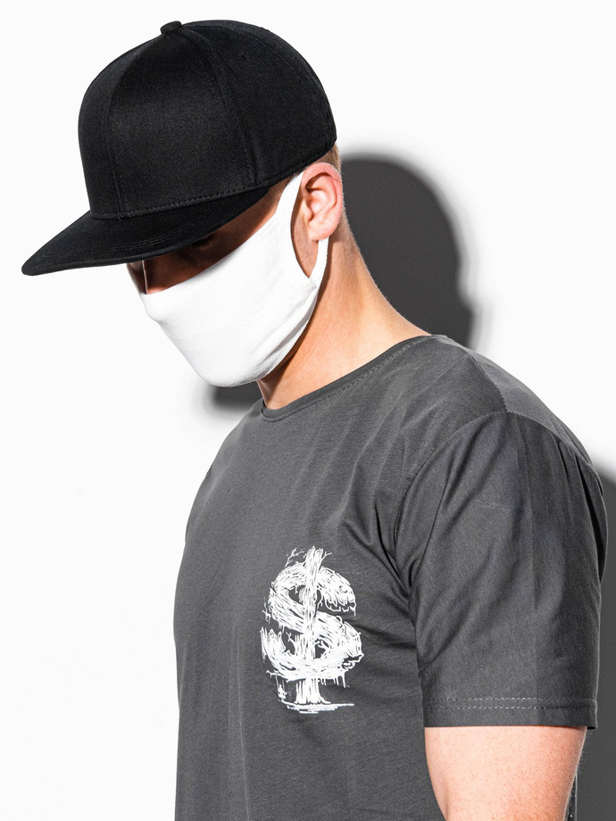 Women's mask with filter pocket A262 - white