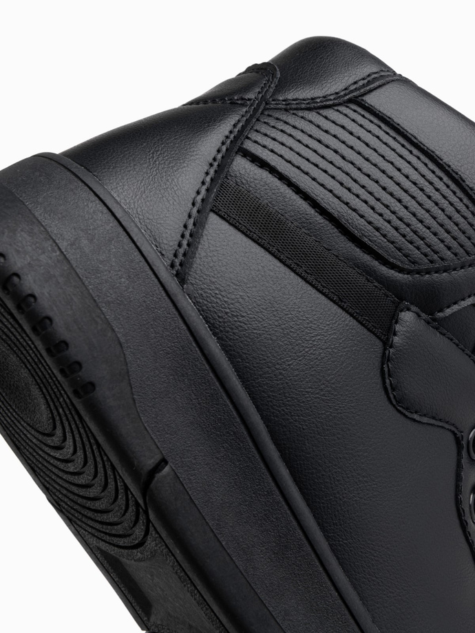 Men's insulated sneaker boots with high upper - black V6 OM-FOSH-0139