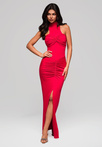 Evening dress LA-OM-DLR166 - burgundy