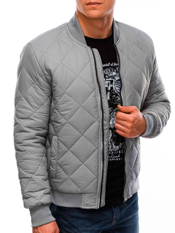 Men's mid-season jacket C531 - grey