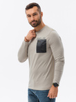 Men's printed longsleeve - grey L130
