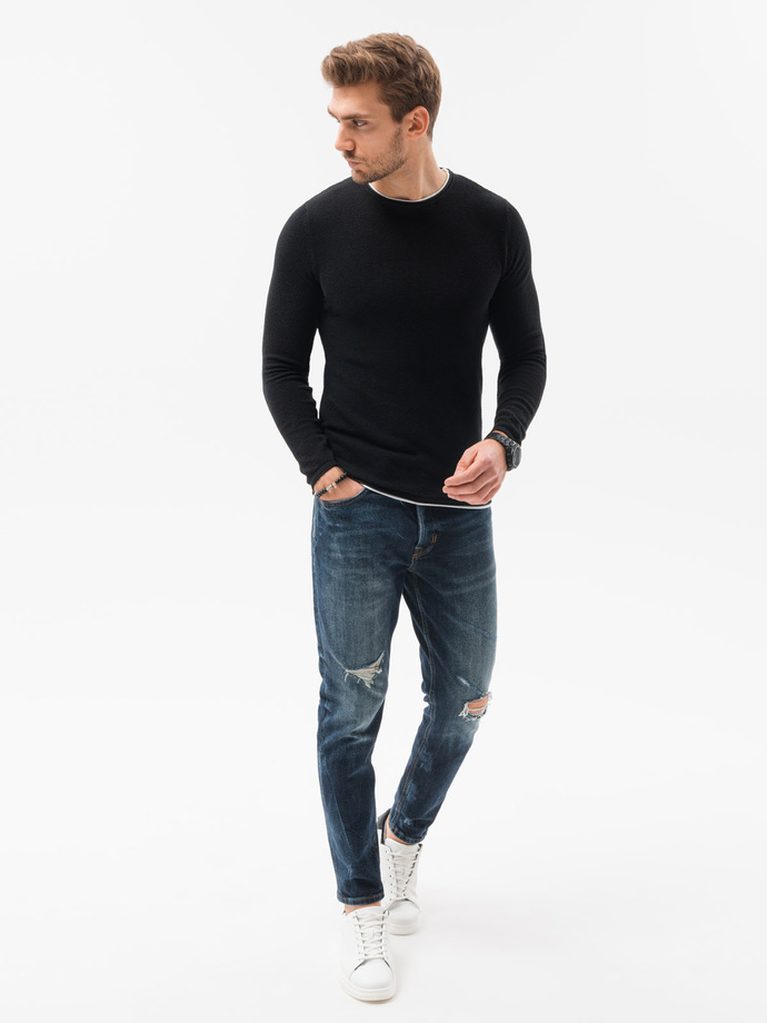 Sweter męski - czarny V1 E121