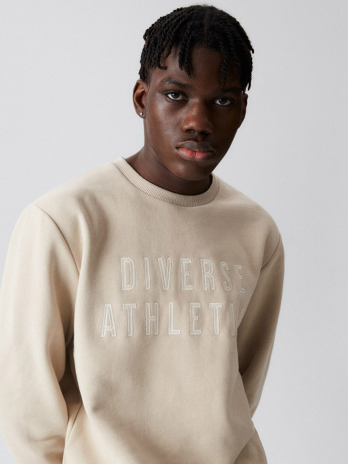 Men's sweatshirt ATH C 223 B1570 - sand