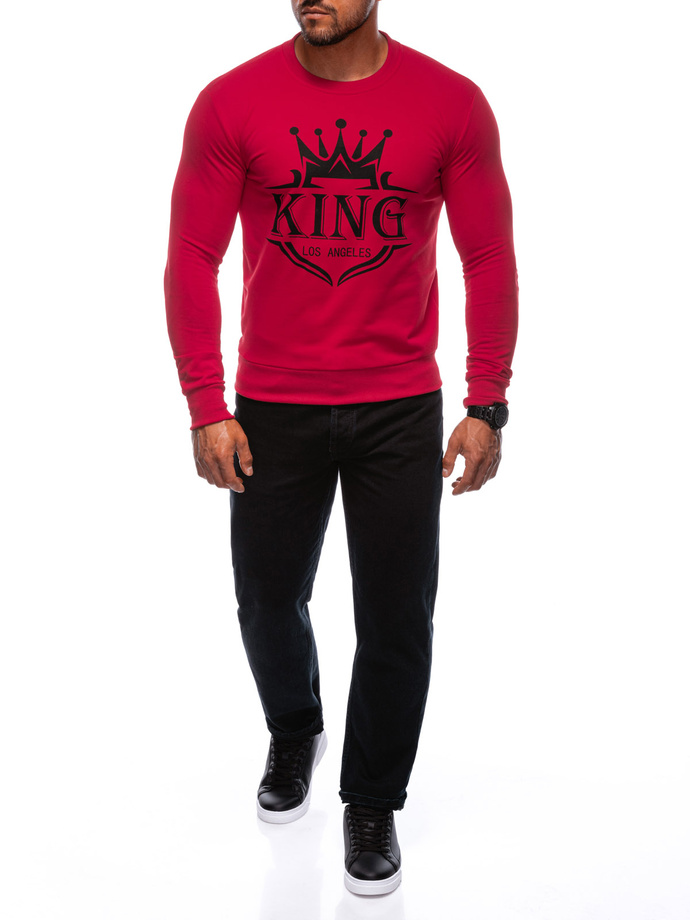 Men's sweatshirt B1680 - red
