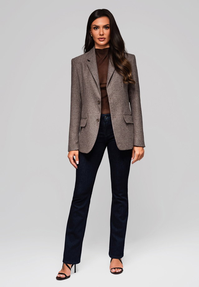 Women's jacket LW-BLZB-0101 v4 - brown