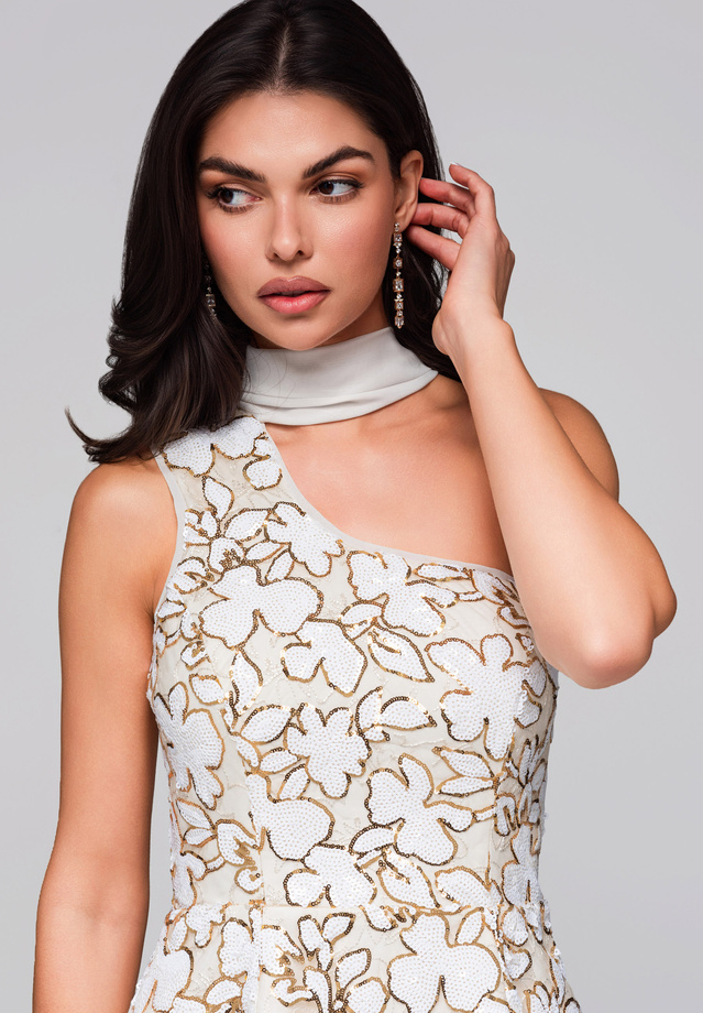 Sukienka wieczorowa LA-OM-DLR249 - white