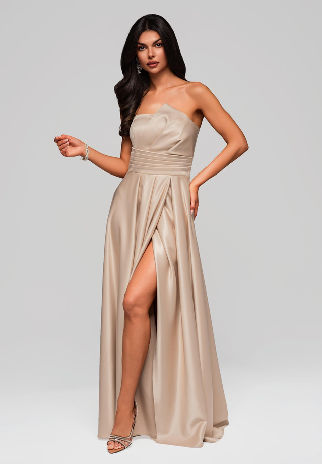 Evening dress LA-OM-DLR175 - gold