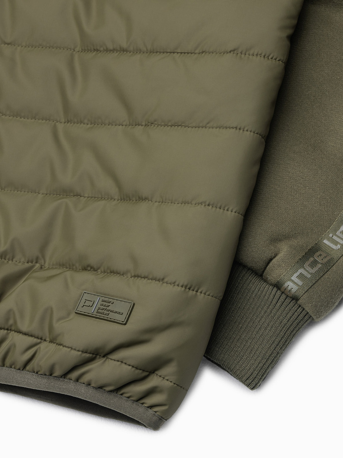 Men's mid-season jacket - olive C601