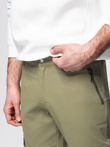 Men's STRAIGHT LEG cargo pants with zippered pockets - olive V2 OM-PACG-0204