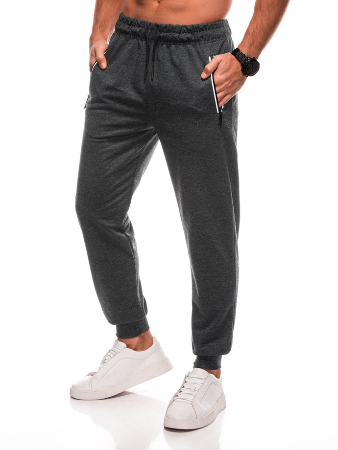 Men's sweatpants P1506 - dark grey