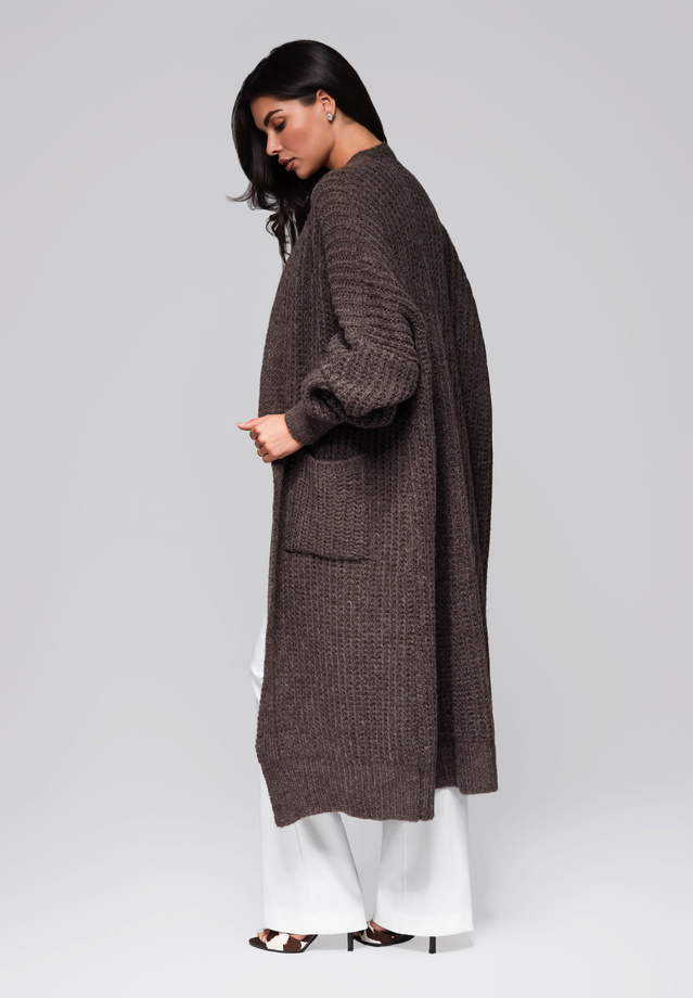 Women's cardigan LW-SWCD-0104 - chocolate