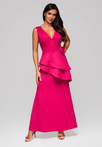 Evening dress LA-OM-DLR212- fuchsia
