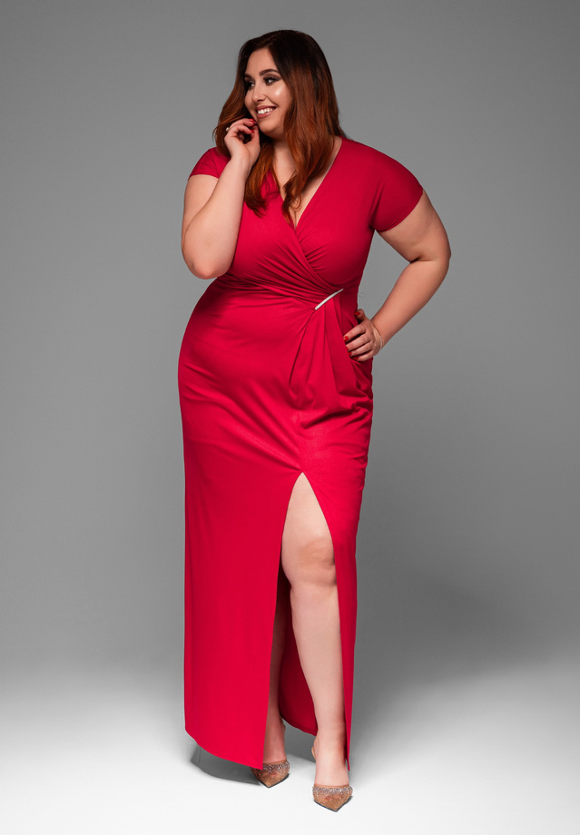 Evening dress LA-OM-DLR013 - red