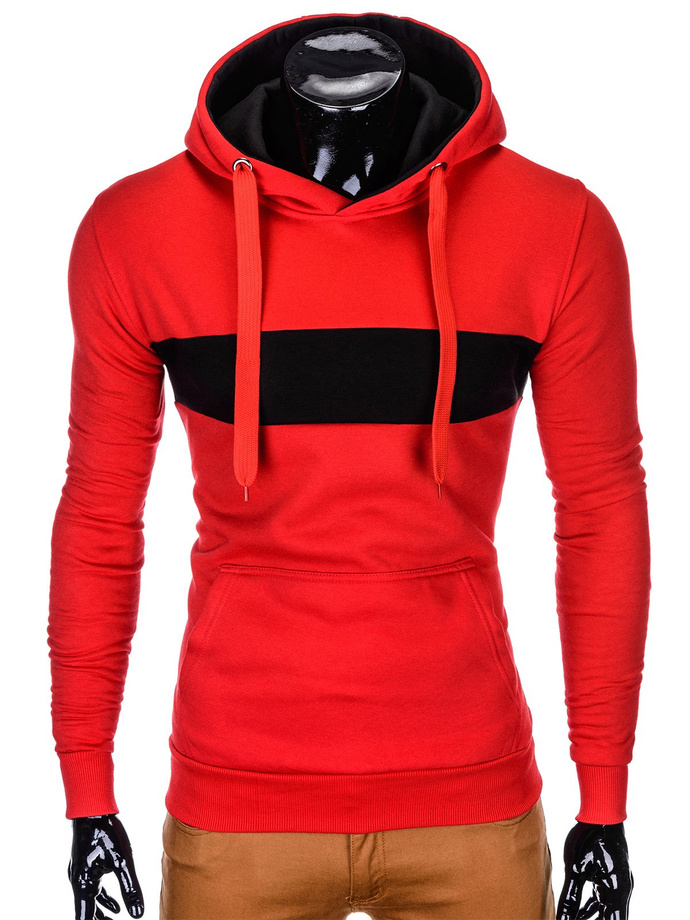 Men's hoodie - red B814