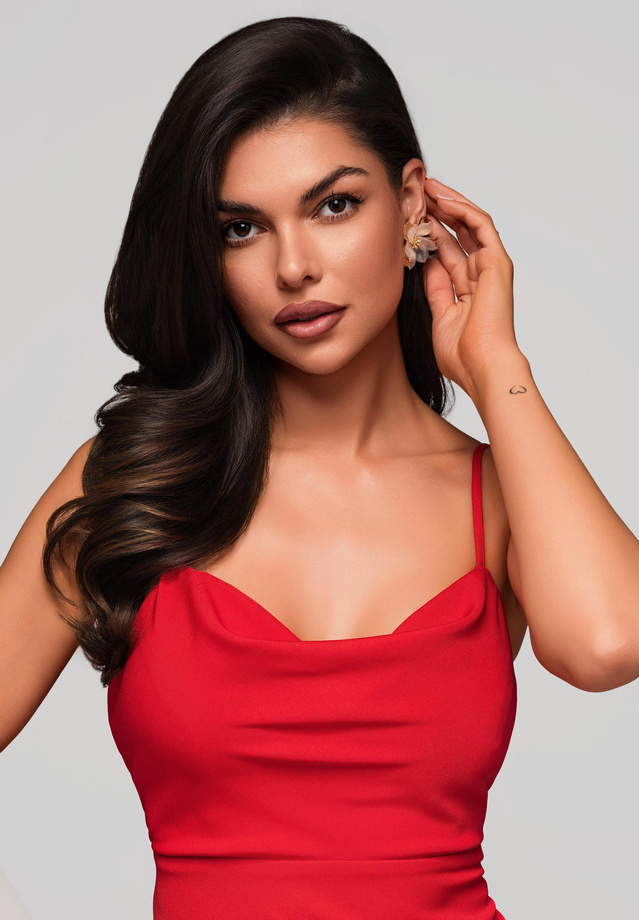 Evening dress LA-OM-DLR174 - red