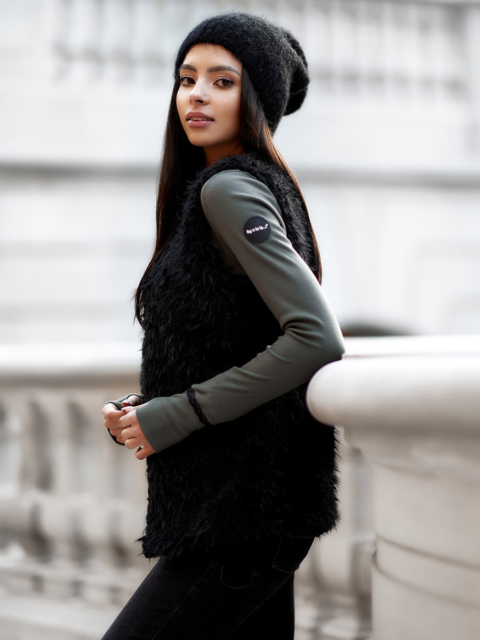 Kamizelka damska VLR009 - czarna