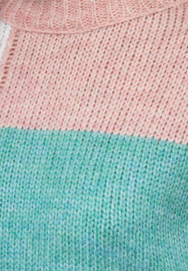 Sweter damski LW-SWSW-0108 - pink/cream