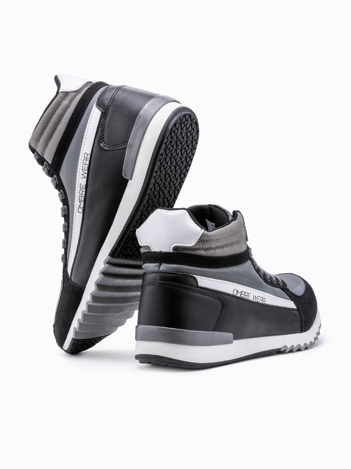 Men's ankle sneakers shoes - grey V1 T358