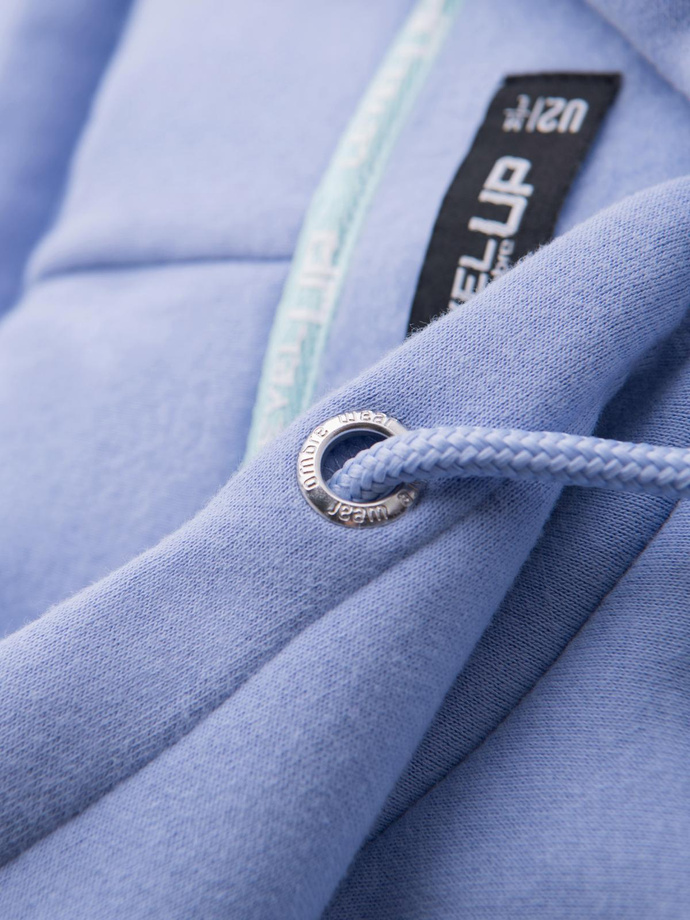 Dresowa bluza unisex z kapturem i kieszeniami – lawendowa V9 OU-SNBC-0105