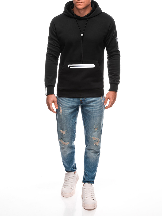 Men's zip-up sweatshirt B1699 - black