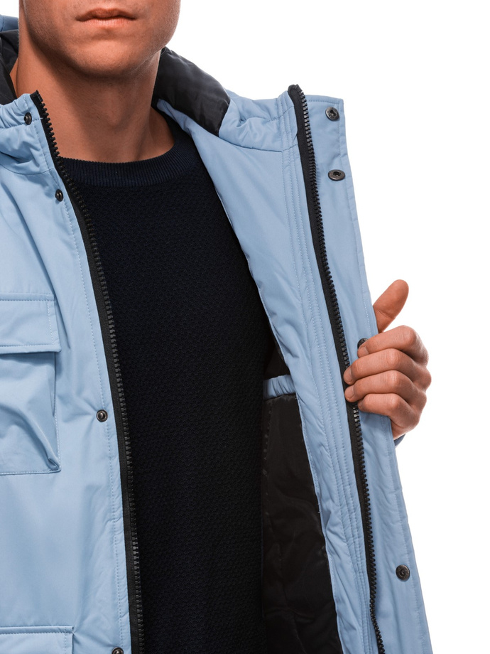 Men's winter jacket C530 - light blue