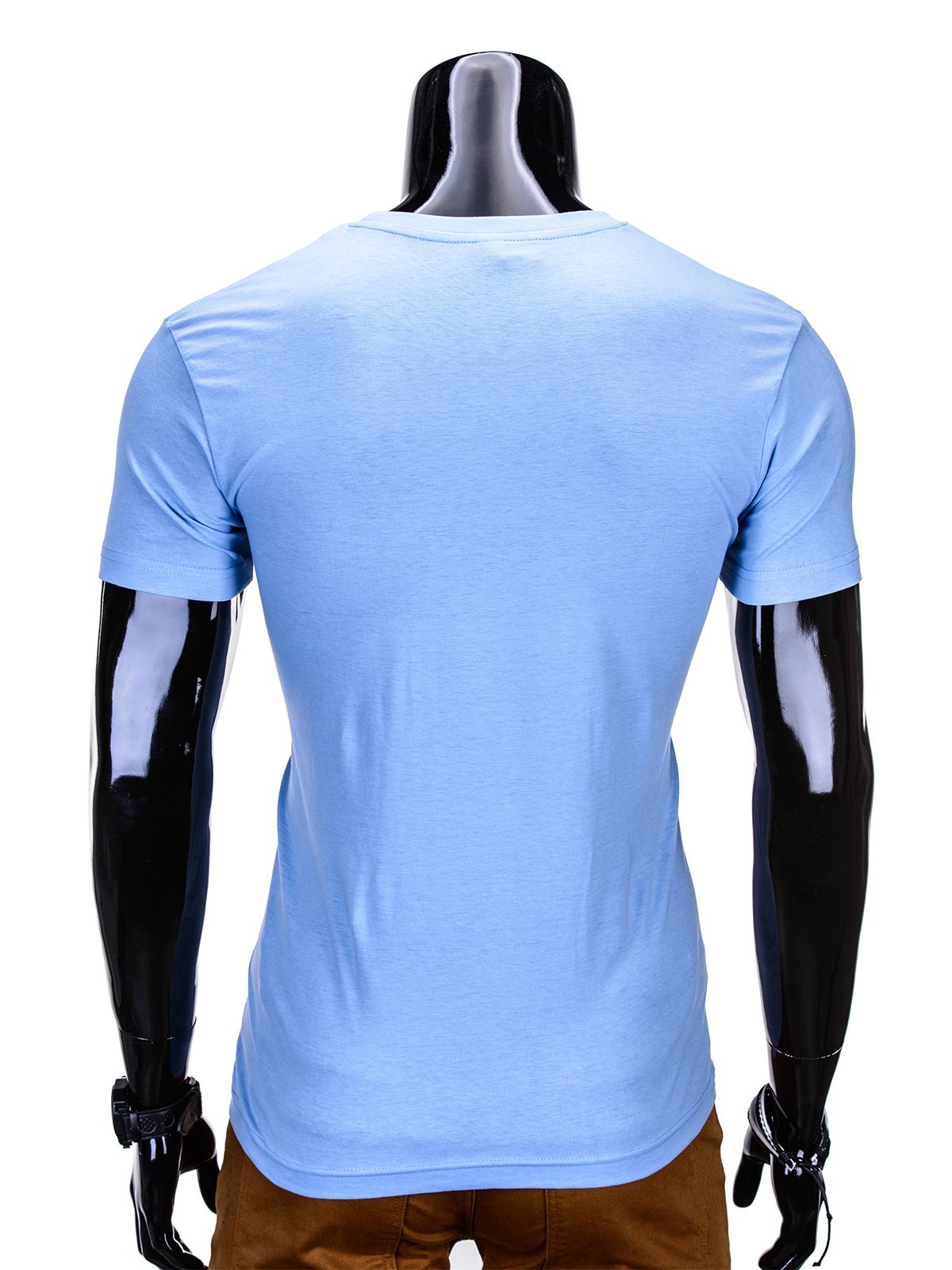 T Shirt Męski Basic S970 BŁĘkitny Modone Wholesale Clothing For Men