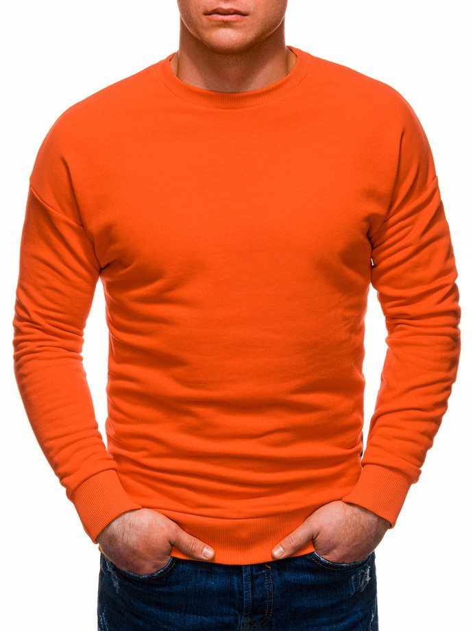 Bluza męska bez kaptura B1229 - pomarańczowa