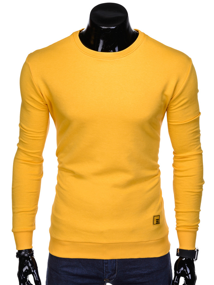 Bluza męska bez kaptura B911 - żółta