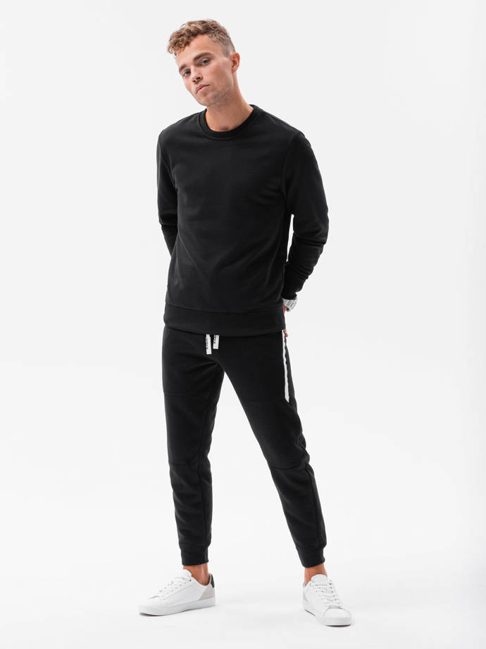 Komplet męski dresowy bluza + spodnie - czarny V1 Z52