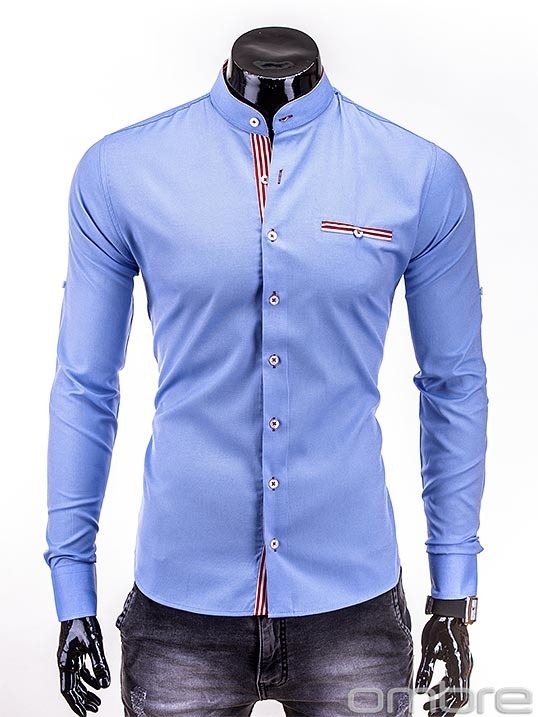Koszula K103 - błękitna