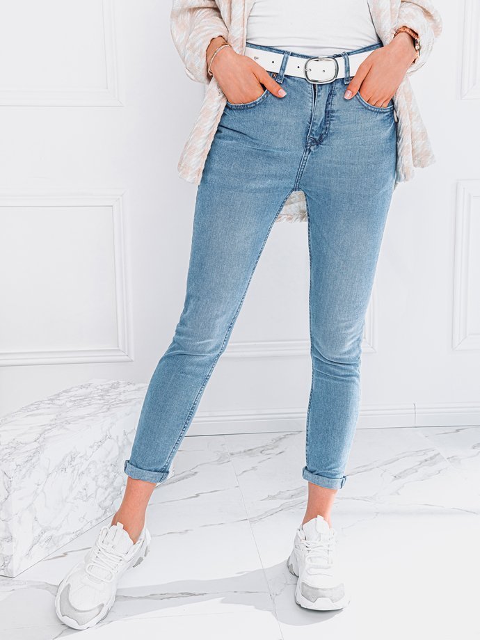 Spodnie damskie jeansowe P934 - jasnoniebieskie