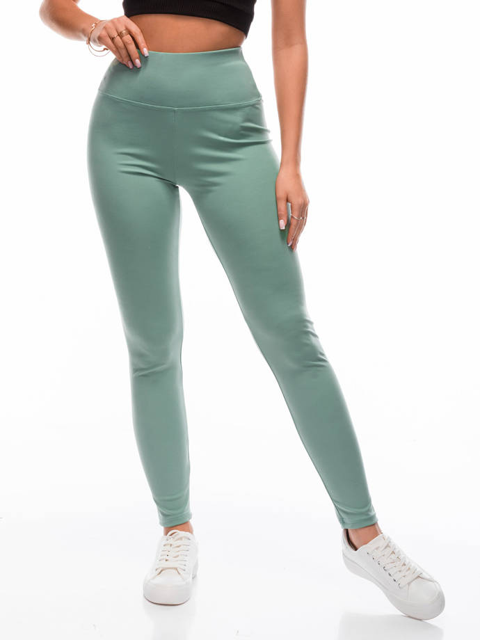 Spodnie damskie legginsy PLR217 - zielone