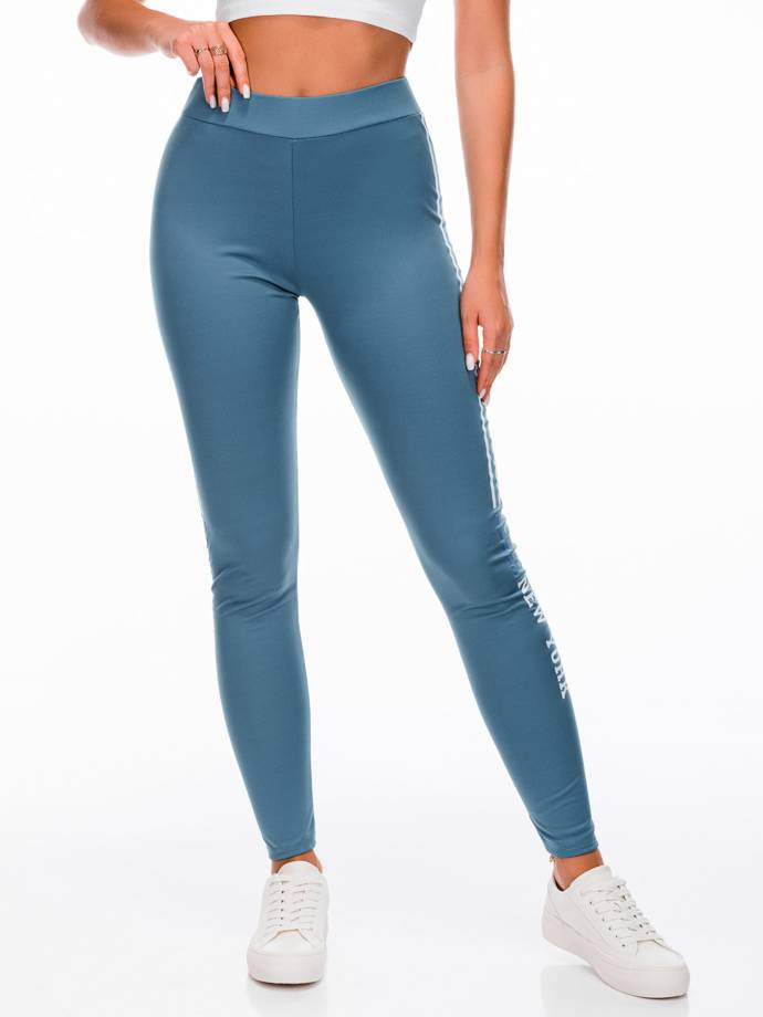 Spodnie damskie legginsy PLR232 - niebieskie