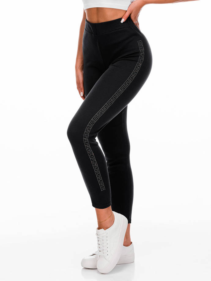 Spodnie damskie legginsy PLR237 - czarne
