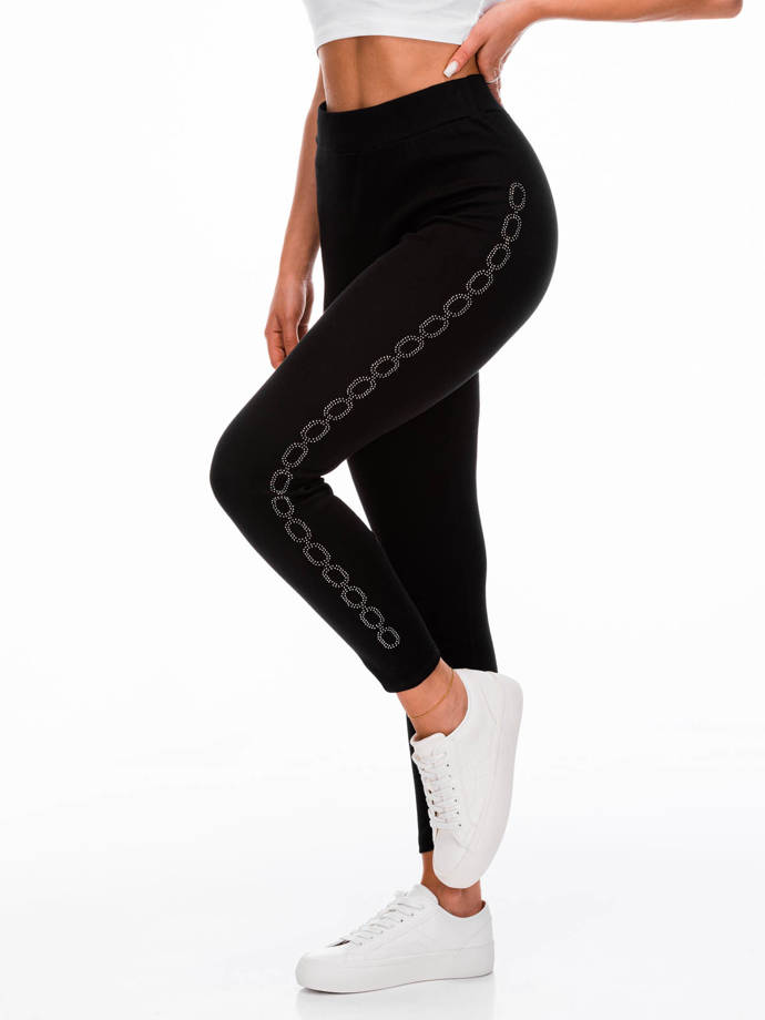 Spodnie damskie legginsy PLR238 - czarne