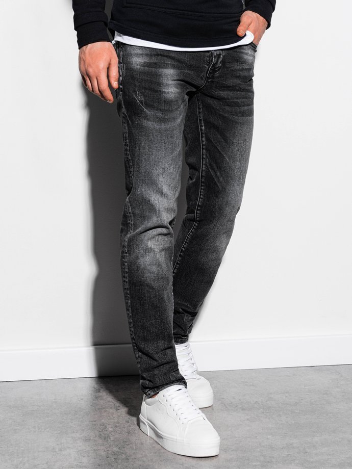 Spodnie męskie jeansowe - czarne P858