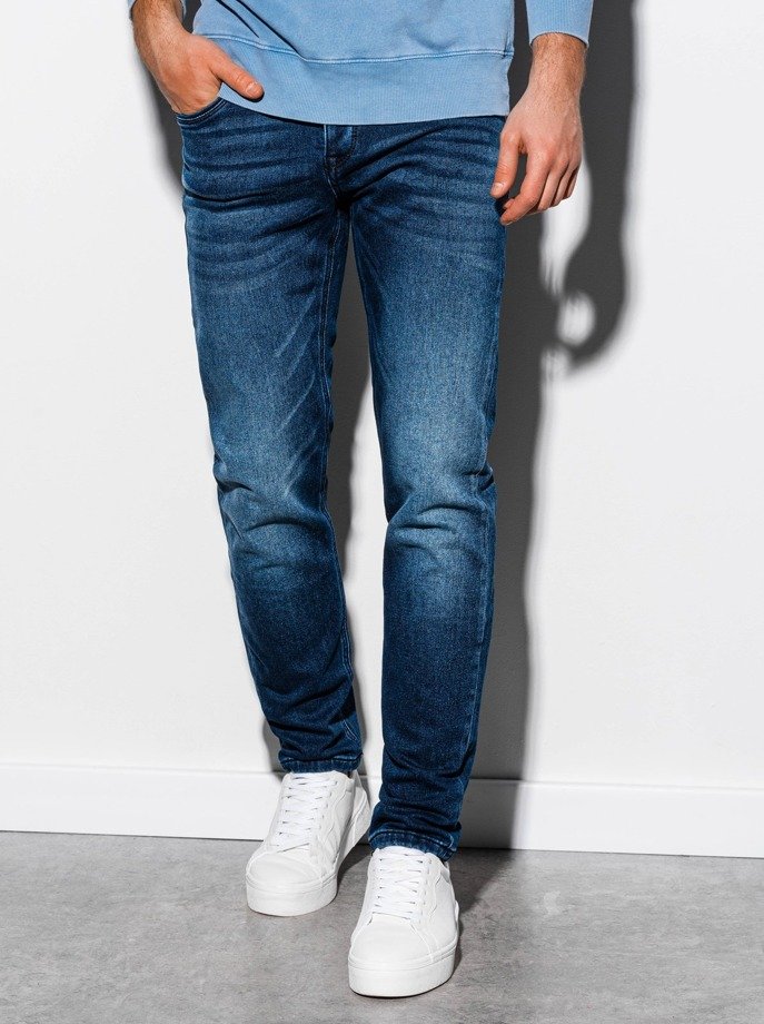 Spodnie męskie jeansowe - niebieskie P864