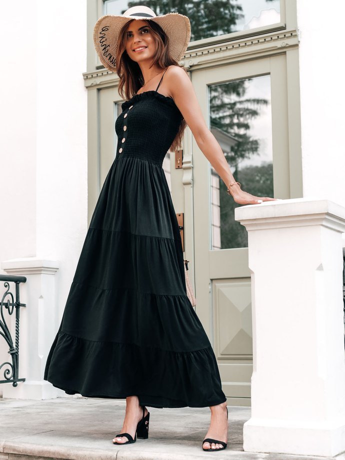 Sukienka damska DLR035 - czarna