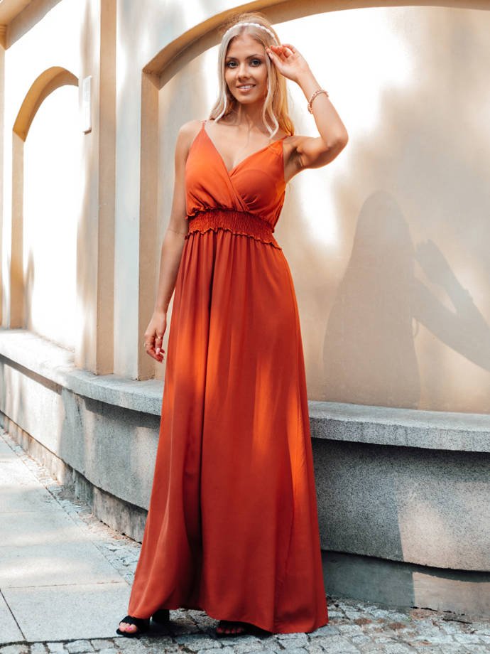 Sukienka damska DLR036 - czerwona