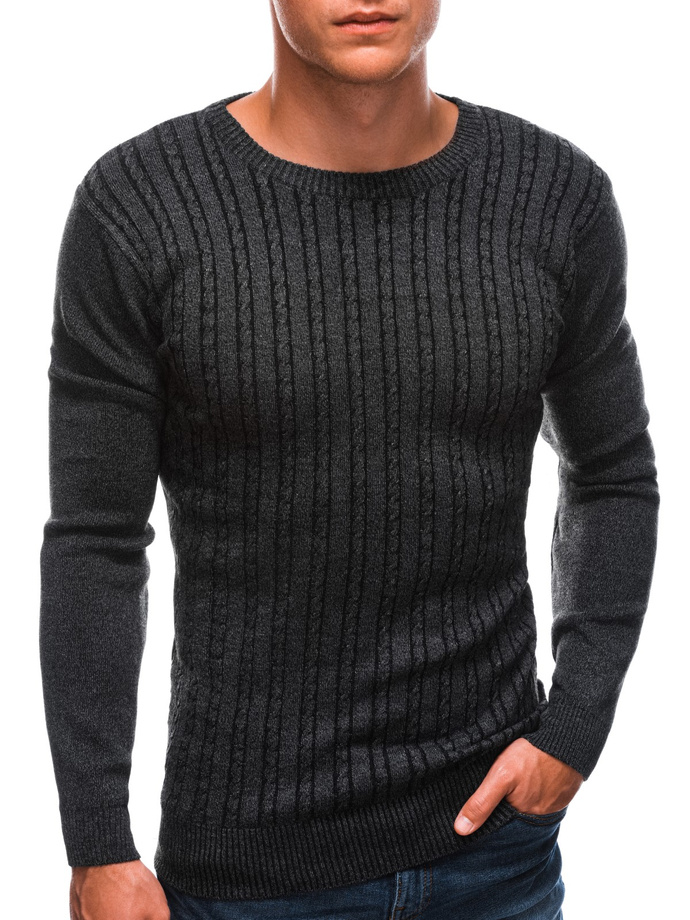 Sweter męski E212 - czarny