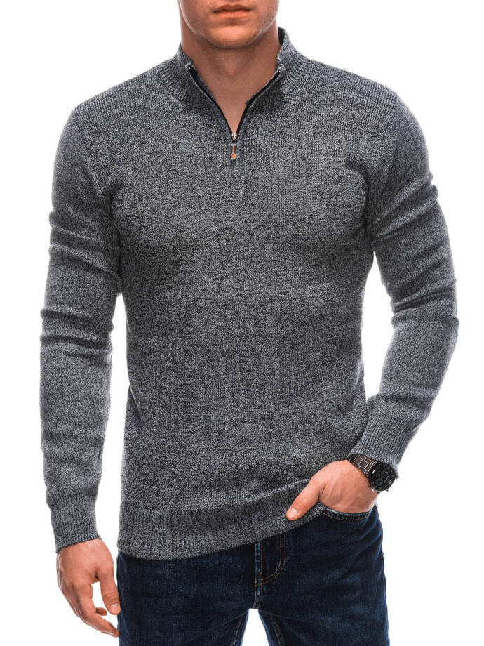 Sweter męski E235 - szary
